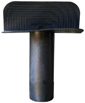 BOCCHETTONE DI SCARICO ANGOLARE IN GOMMA  Ø mm. 80