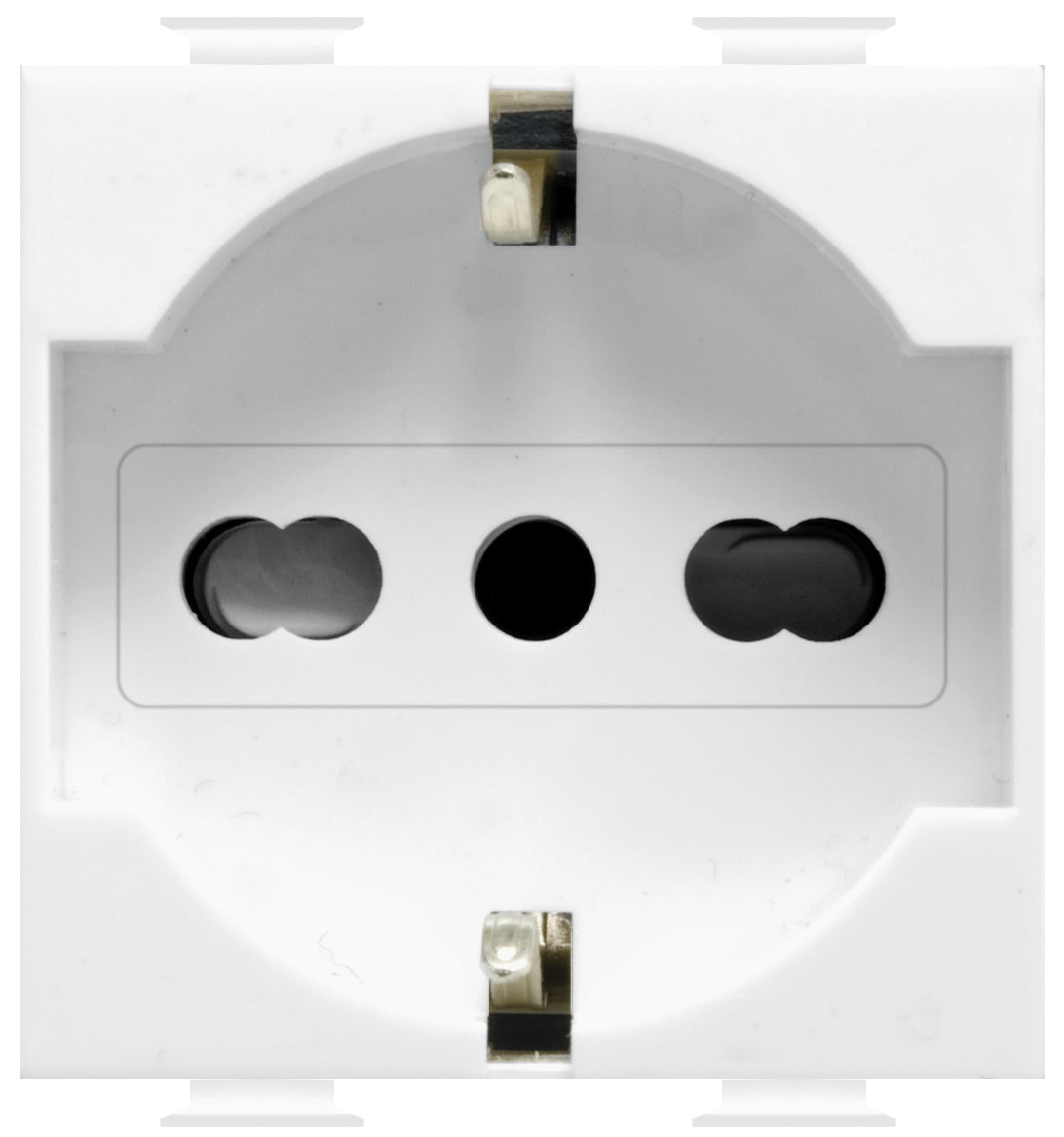 Feb Elettrica PRESA DI SICUREZZA UNEL BIPASSO 2P+T  10-16A FIT Col. Bianco 10.00 pz