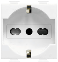 Feb Elettrica PRESA DI SICUREZZA UNEL BIPASSO 2P+T  10-16A FIT Col. Bianco 10.00 pz