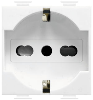 Feb Elettrica PRESA DI SICUREZZA UNEL BIPASSO 2P+T  10-16A FIT Col. Bianco 10.00 pz