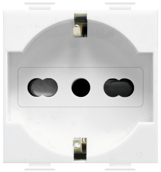 Feb Elettrica PRESA DI SICUREZZA UNEL BIPASSO 2P+T  10-16A FIT Col. Bianco 10.00 pz