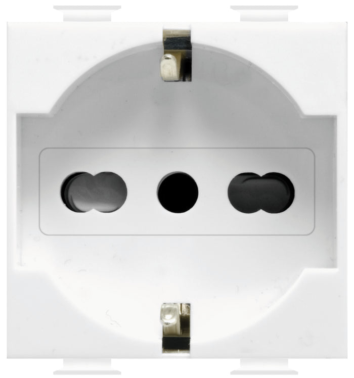 Feb Elettrica PRESA DI SICUREZZA UNEL BIPASSO 2P+T  10-16A FIT Col. Bianco 10.00 pz