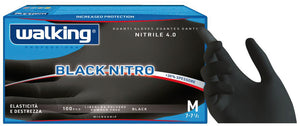 GUANTI MONOUSO IN NITRILE BLACK NITRO DPI 3 CF.100 PZ Col. Nero tg. 8/8,5 (L)