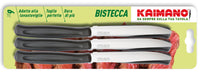 Kaimano SET COLTELLI PER BISTECCA DINAMIK 6 PEZZI col. Nero