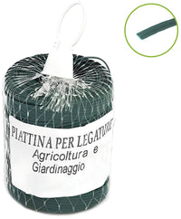 LACCETTO PER AGRICOLTURA IN PVC ROCCHETTO CON RETE MT.250 col.verde
