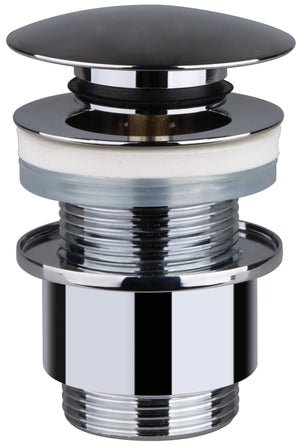 PILETTA A SCATTO CLICK CLACK PER LAVABO E BIDET SENZA TROPPO PIENO 11/4 ottone cromato