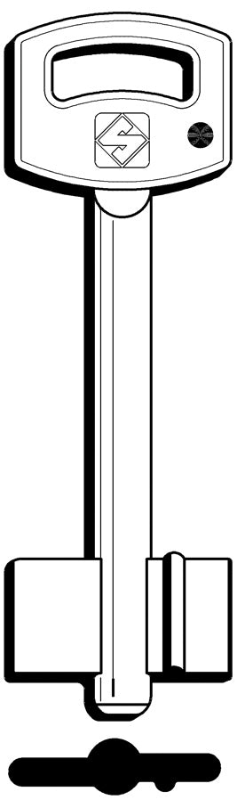 Silca CHIAVE A DOPPIA MAPPA 5SAB2 (G. VAS O) SAB 5.00 pz