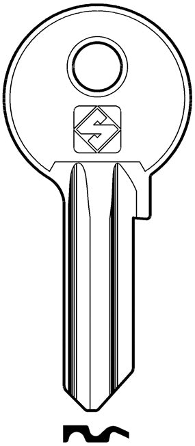 Silca CHIAVE OTTONE WA2 (G. VAC 0) WALLY 20.00 pz
