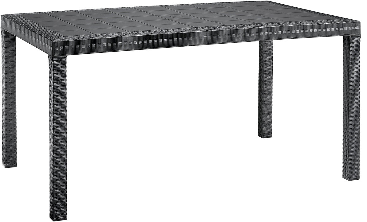 TAVOLO HOUSTON cm. 150x90x74 h col. Antracite