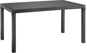 TAVOLO HOUSTON cm. 150x90x74 h col. Antracite