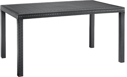 TAVOLO HOUSTON cm. 150x90x74 h col. Antracite