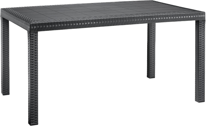 TAVOLO HOUSTON cm. 150x90x74 h col. Antracite