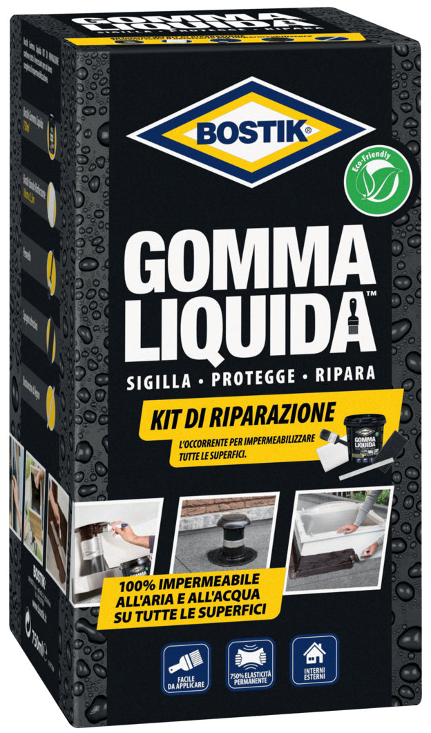 Uhu Bison GOMMA LIQUIDA BOSTIK KIT DI RIPARAZIONE gr. 750