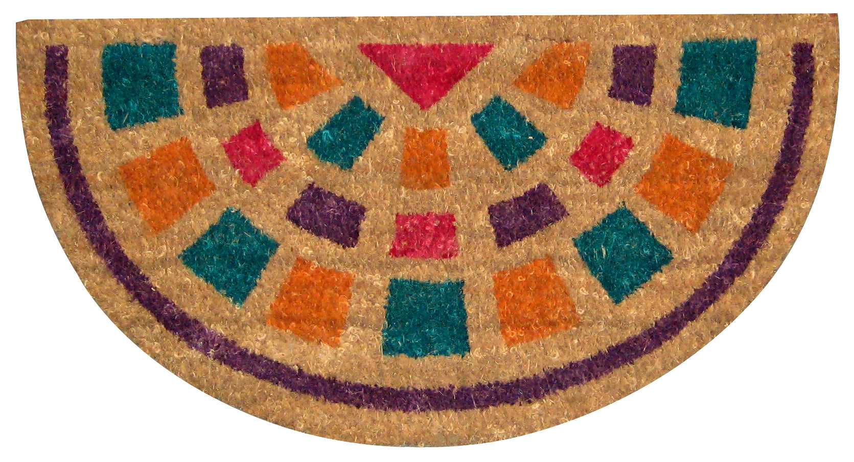 ZERBINO IN COCCO SEMILUNA cm. 75x40