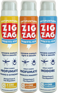 Zig Zag SPRAY ANTIPUNTURA CORPO 75 ml. Fragranze assortite - 12 pz.