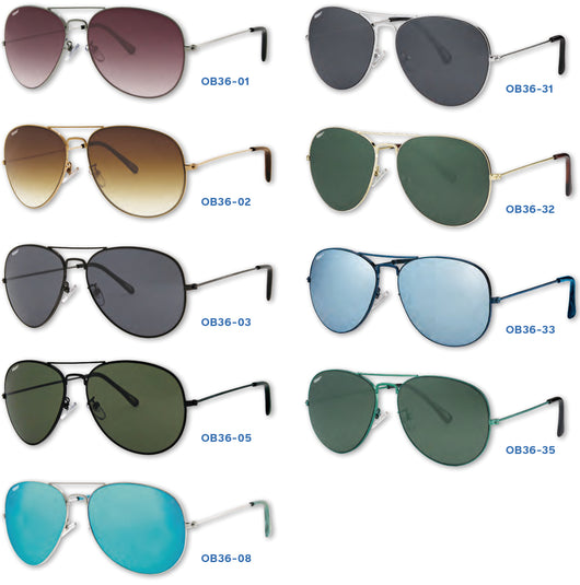 Zippo ASSORTIMENTO OCCHIALI DA SOLE 9 PAIA + ESPOSITORE  OBP-36B