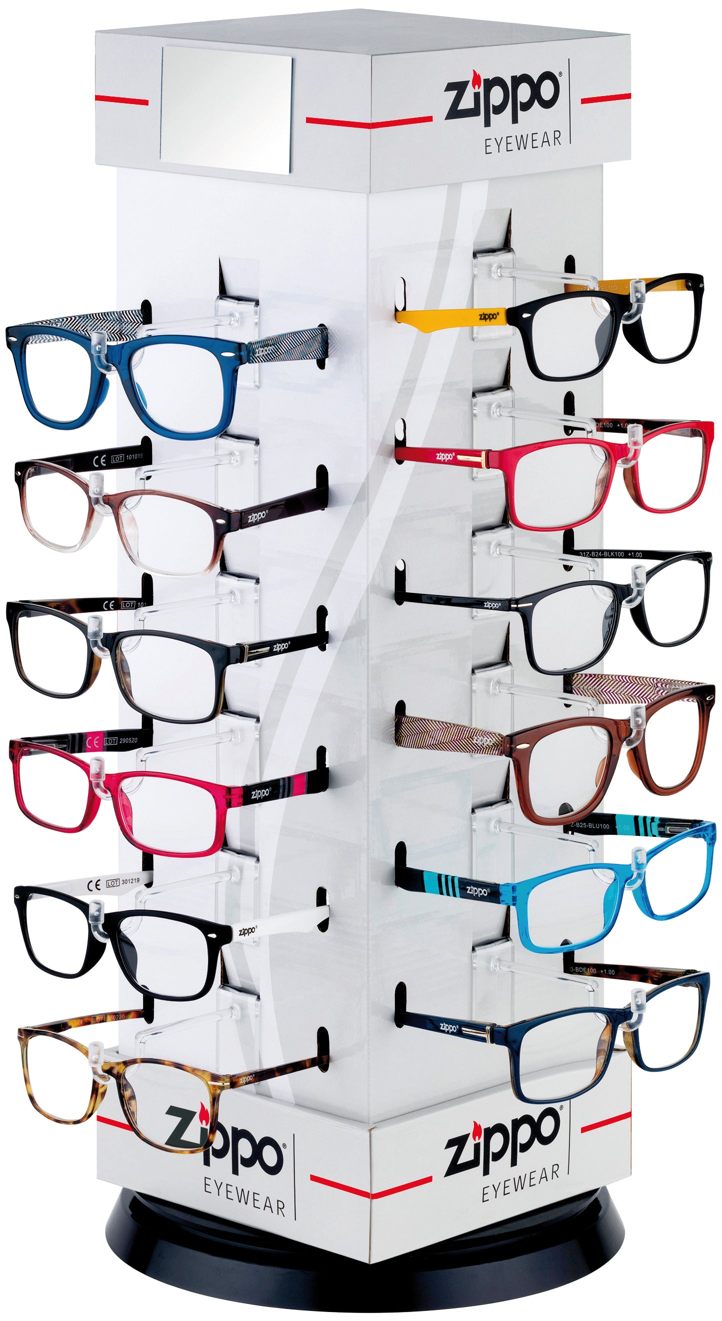 Zippo ASSORTIMENTO OCCHIALI DA VISTA 24 PAIA + ESPOSITORE  31Z-PD-24H