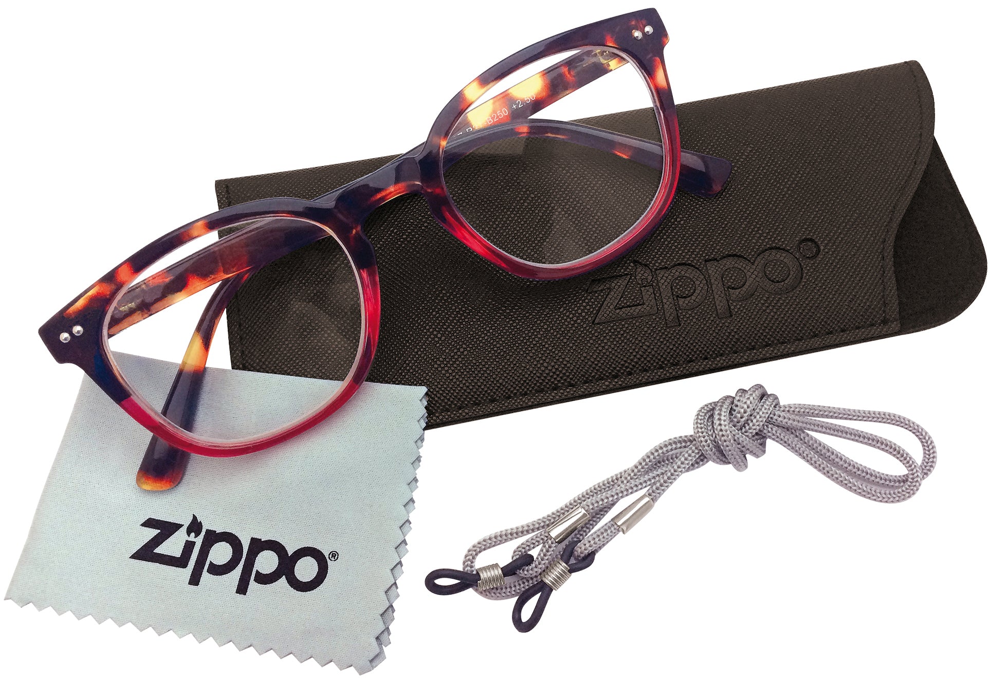 Zippo CUSTODIA+PEZZUOLA+CORDINO PER OCCHIALI DA VISTA