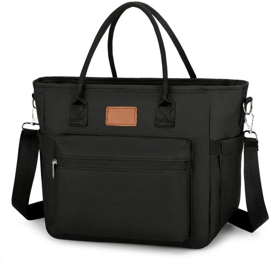 Portatile isolanti termici da 15L con grande capacità per uomini e donne, borsa da picnic e lavoro con cinturino regolabile, zaino termico da 15L nero