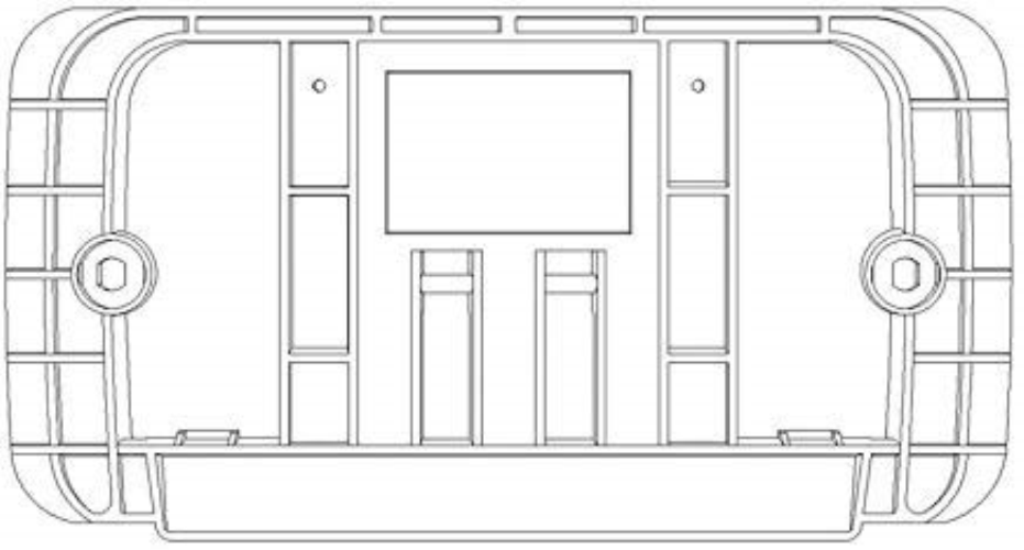 Controplacca hidrobox dual evolution telaio placca due tasti todini 14.41 E/C