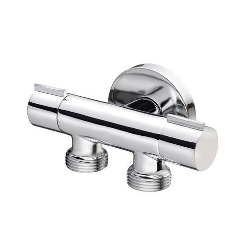 RUBINETTO DOPPIO ATTACCO LAVATRICE SALVASPAZIO CROMATO- 1/2 x 3/4- DH- pezzi 1