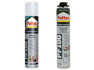 SCHIUMA POLIURETANICA UNIVERSALE PATTEX PF100- - ml.750 applicazione con pistola - 2 pezzi HENKEL