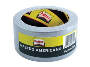 PATTEX NASTRO AMERICANO GRIGIO- - mm.50h. in rotoli da mt.25 - 12 pezzi HENKEL