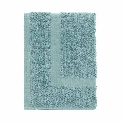 Tappeto scendi doccia 100% cotone verde acqua 45x64 cm
