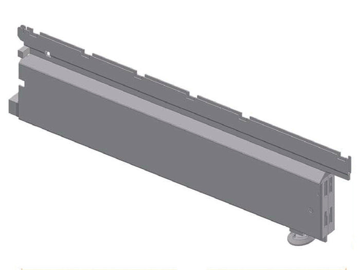 BASE SCATOLATA PER PIANTANA CON PIEDINO REGOLABILE GRIGIO RAL 7035  mm.500 p.x300 l.x140 h.