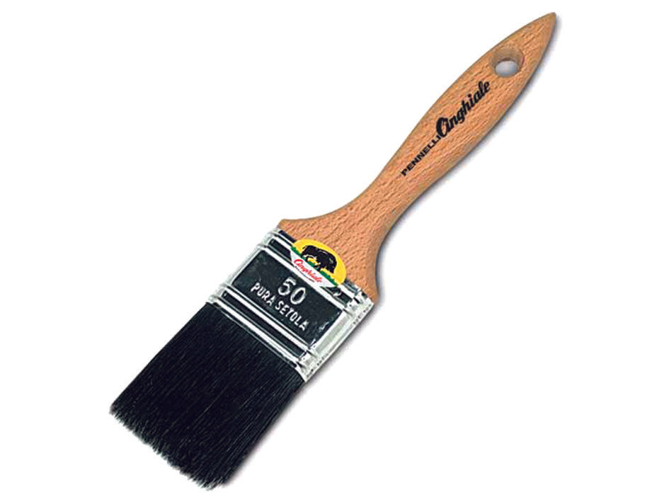 PENNELLESSA SETOLA NERA SERIE 543- - mm.60 - 12 pezzi CINGHIALE