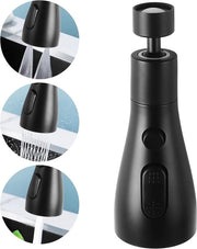 Estensione a 3 Funzioni per Rubinetto - Cappuccina per Rubinetto da Cucina - Connettori Rotativi per Cappuccina da Cucina - Cappuccina - Connettori Rotativi per Estensione di Rubinetto - Estensione di Rubinetto con Braccio Robotico Rotativo (Nero)