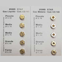 SET 5 UGELLI GAS PER CUCINA  Gpl     MADE IN ITALY