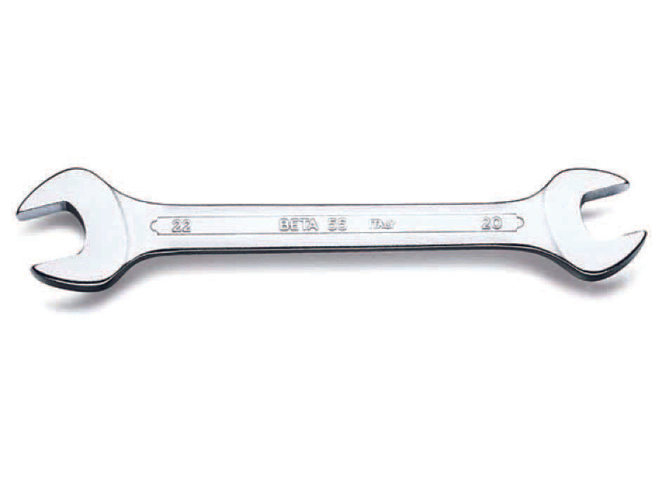 CHIAVI A FORCHETTA CROMATE DOPPIE ART.55- -mm.8x9 - 5 pezzi BETA