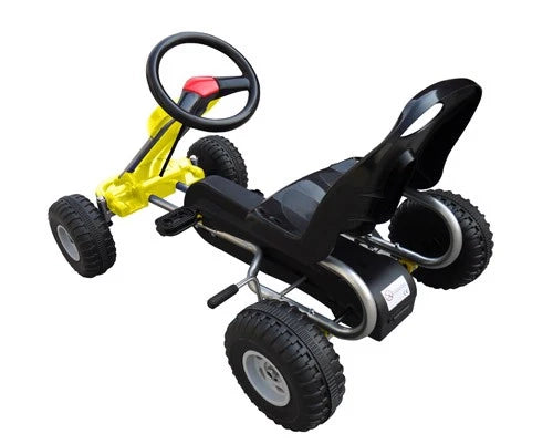Go-kart a pedali per bambini giallo 89 cm 0102004