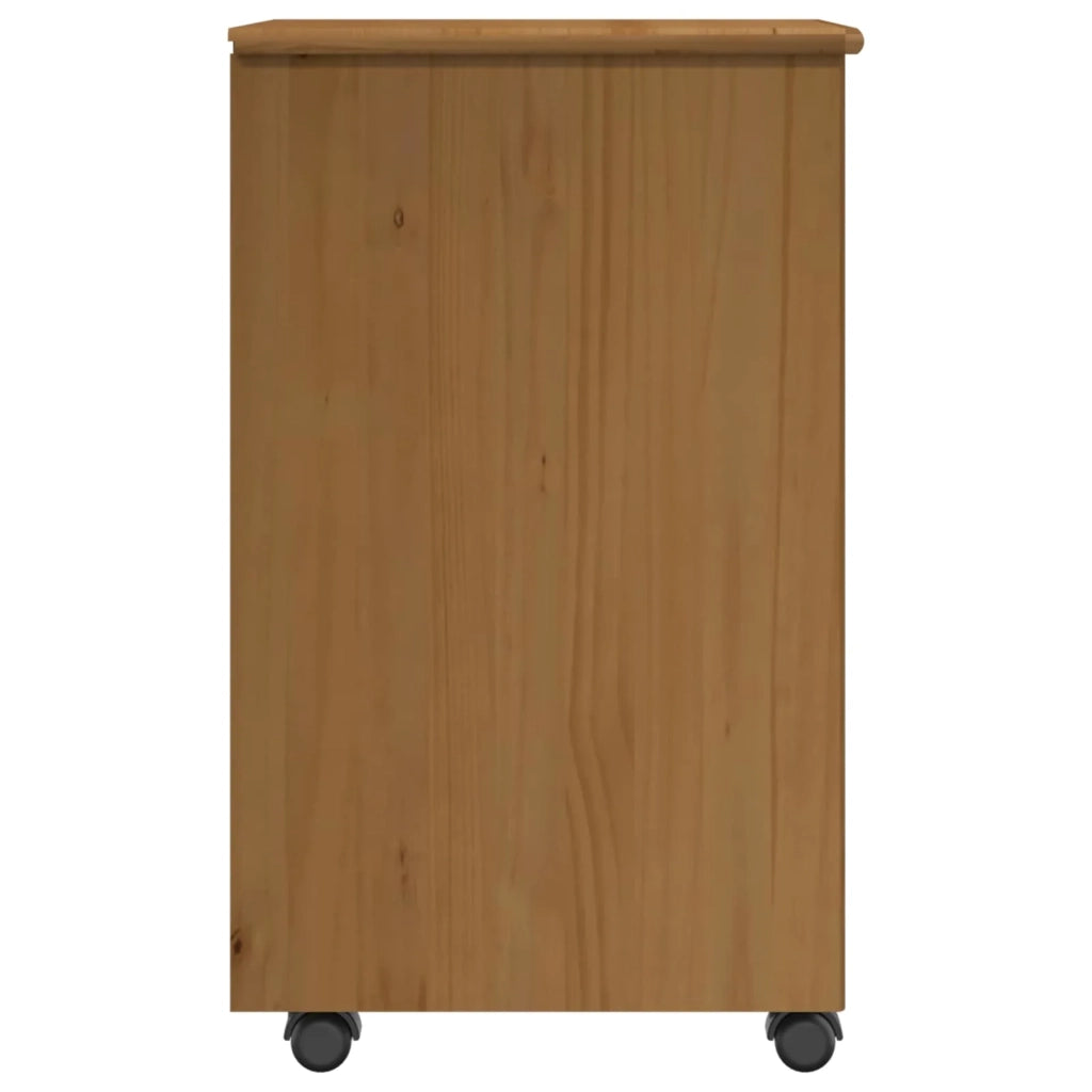 Mobile con Ruote con ruota Marrone miele 34 x 39 x 65,5 cm 42028344