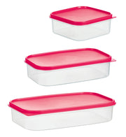 SET 3 CONTENITORI FREEZER RETTANGOLARI