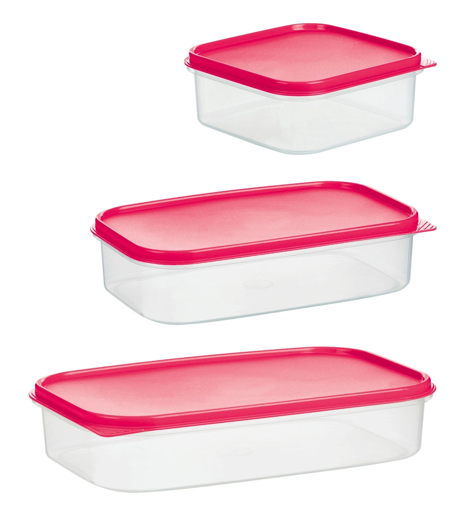 SET 3 CONTENITORI FREEZER RETTANGOLARI