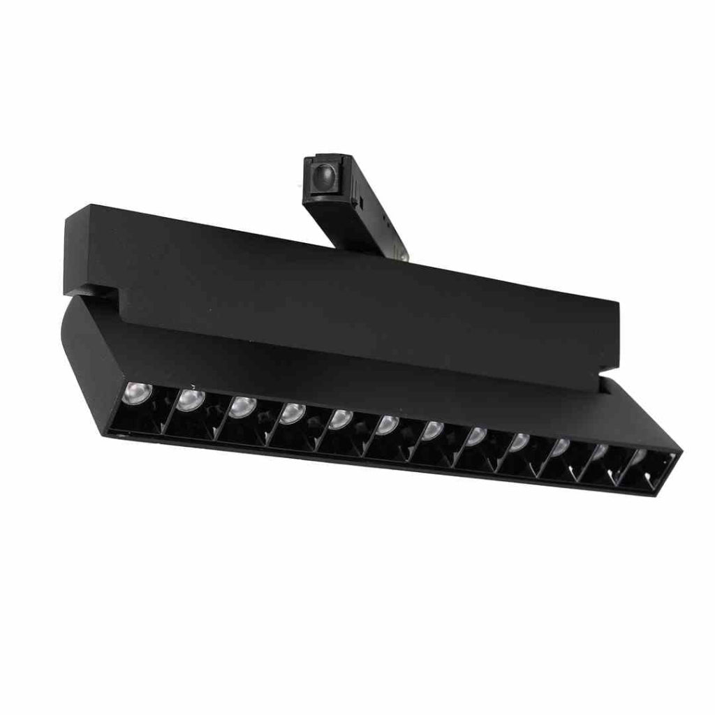 Faretto magnetico Track 48V LED 12W nero Milagro ML6628