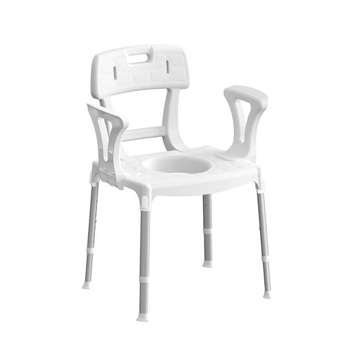 SEDIA COMODA CON BRACCIOLI E SCHIENALE- Bianco- DH- pezzi 1