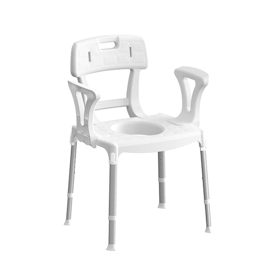 SEDIA COMODA CON BRACCIOLI E SCHIENALE- Bianco- DH- pezzi 1