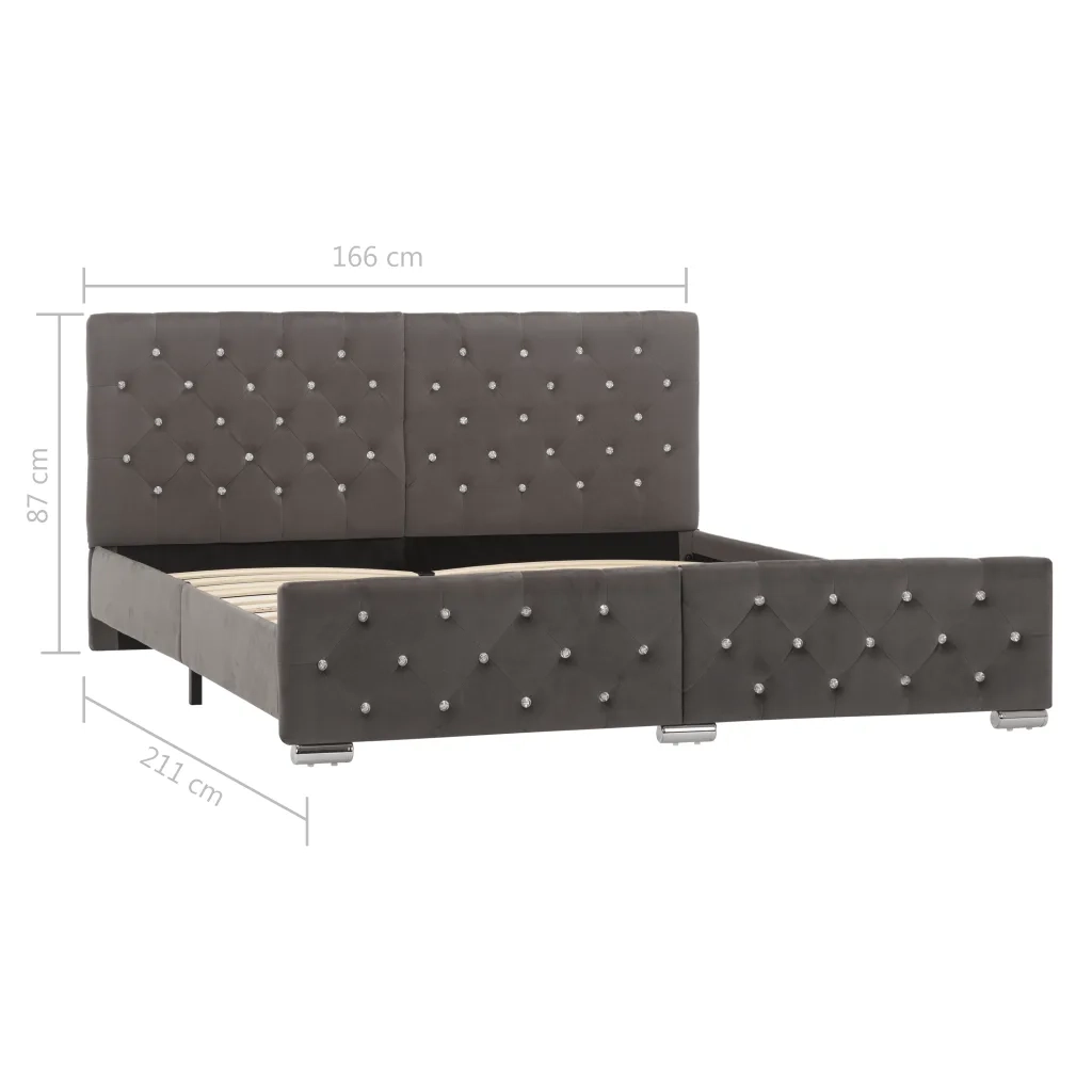 Giroletto Grigio in Velluto 160x200 cm cod mxl 56836