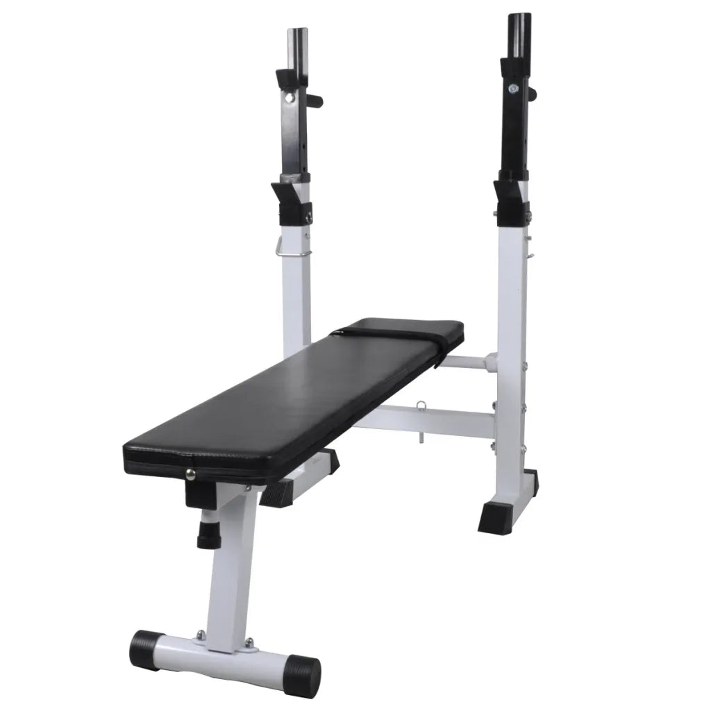 Panca Reclinabile con Rack Bilanciere e Set Manubri 120 kg cod mxl 62430