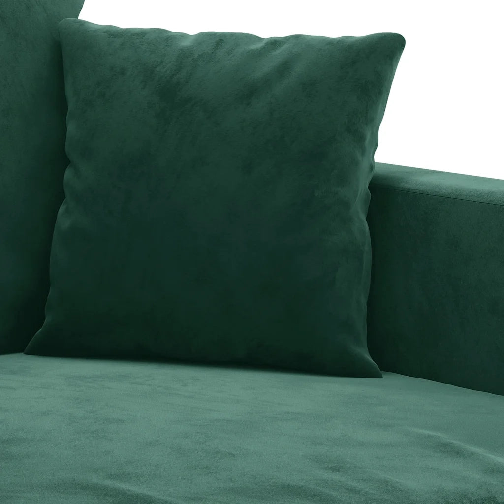 Divano a 2 Posti-Sofa 2 Posti Verde Scuro 120 cm in Velluto 215909