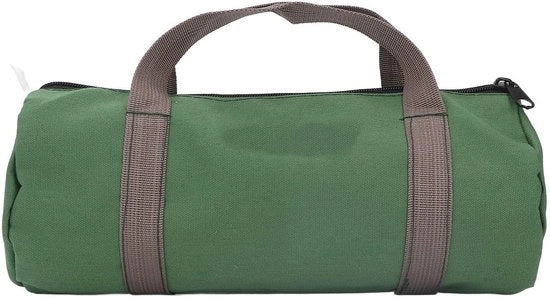Tas da Gli Strumenti con Cerniera Canvas - Capacità Maggiore - Chiusura Rapida - Portatile - Multifunzionale - Sostenibile - Apertura Ampia
