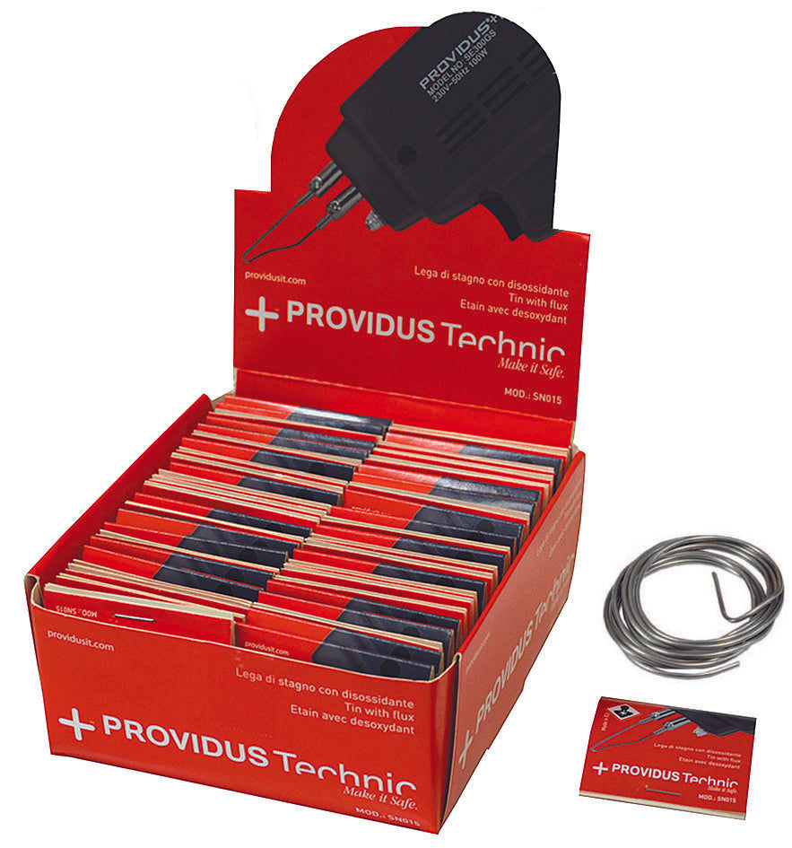 STAGNO PER SALDARE IN MATASSINE- - gr.15 in bustine, conf. da pz.50 - 1 scatola