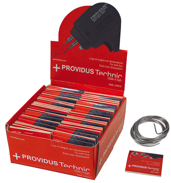 STAGNO PER SALDARE IN MATASSINE- - gr.15 in bustine, conf. da pz.50 - 1 scatola