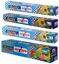 ALLUMINIO IN ROTOLO- - mt.150, larghezza mm.290 - 9 pezzi OTTIMO