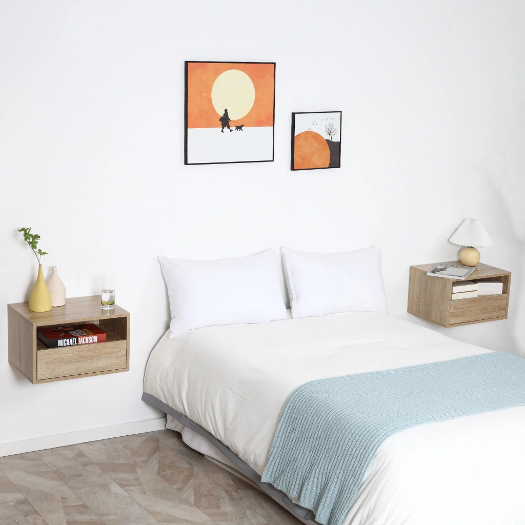Comodino ¨C zephmum ¨C Effetto Rovere Chiaro