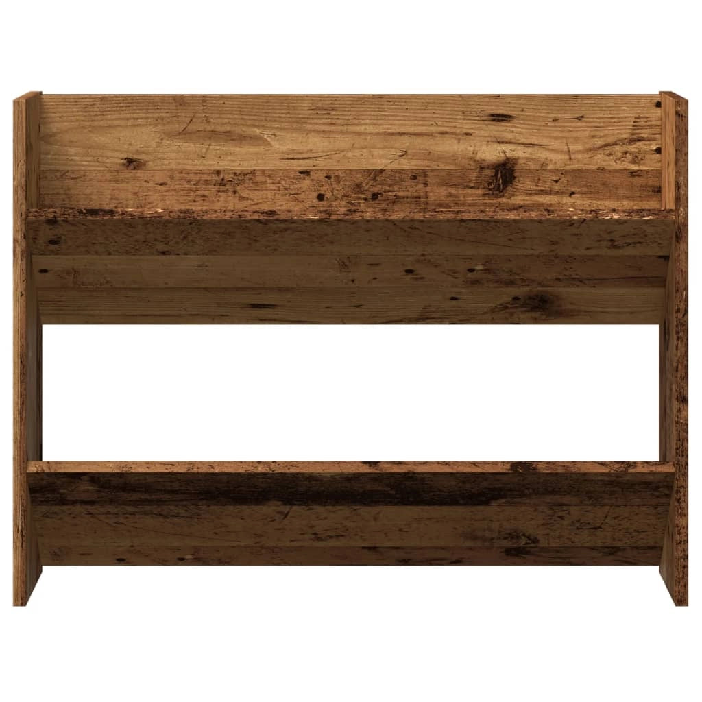 Scarpiera mobiletto portascarpe mobiletto da parete per ingresso/corridoio/soggiorno legno invecchiato legno ingegnerizzato marrone 02_0021930