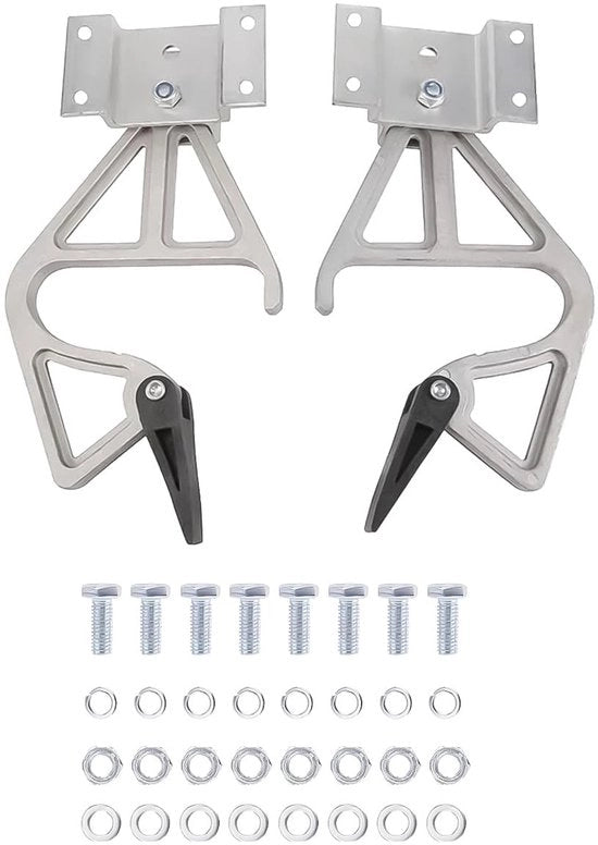 Serrature a schermo per scale - Verlengladderbevestigingen - Telescopiche scalebevestigingen - Ghiere per protezione da caduta - Sicurezza - Dimensioni 225 mm x 135 mm - Bevestigazione per scale